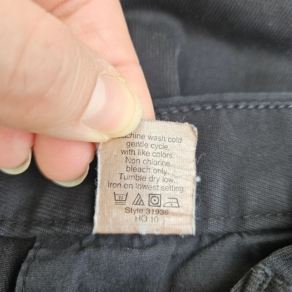 J. Crew black stretch skinny pants with zip pockets size 6 29 in inseam